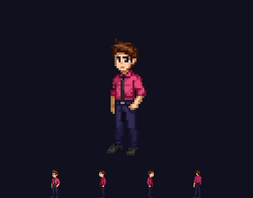 Player character pixel art sprite